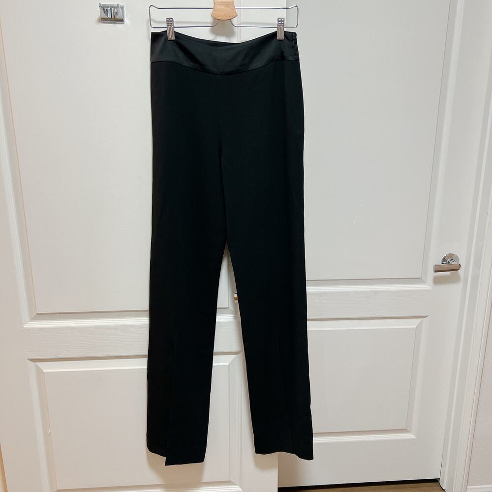 NEW! Jonathan Simkhai Ariah Front Split Hem Pants - Picture 4 of 9
